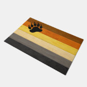 Paillasson SlipperyJoe's Bear Pride drapeau de la texture du (Incliné)