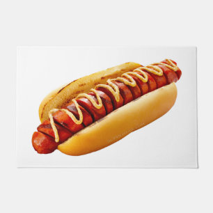 Paillasson SlipperyJoe's hot dog ambiance d'été BBQ niché dan