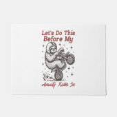 Paillasson Sloth Faisons ça avant que mon anxiété ne s'instal (Devant)