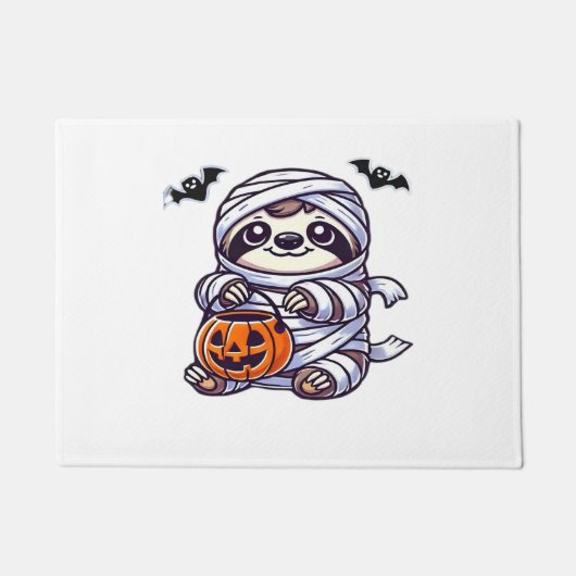 Paillasson Sloth Halloween Mummy Kids Femmes Hommes Sloth Cla (Devant)