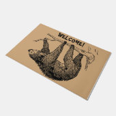 Paillasson Sloth Lover Cadeau, Sloth Welcome Doormat (Incliné)