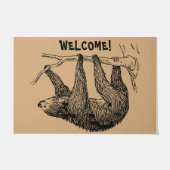 Paillasson Sloth Lover Cadeau, Sloth Welcome Doormat (Devant)