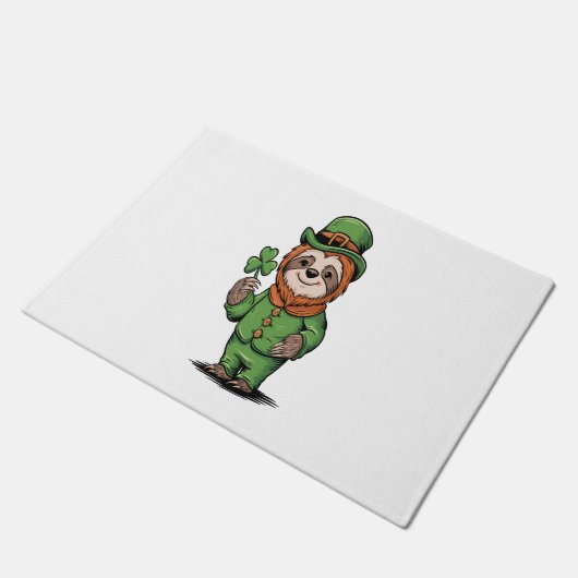 Paillasson Sloth St Patrick's Day Irish Lucky (Incliné)