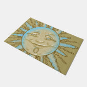Paillasson Smiling été Sun Blue Gold Door Mat (Incliné)