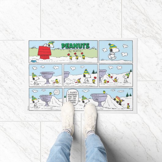 Paillasson Snoopy et l'équipage Zamboni (Intérieur)