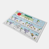 Paillasson Snoopy & l'équipe (Incliné)