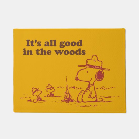 Paillasson Snoopy | Scout Beagle - Tout le bien dans les bois (Devant)