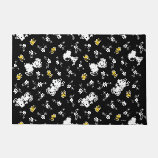 Paillasson Snoopy & Woodstock Fun & Flowers (Devant)
