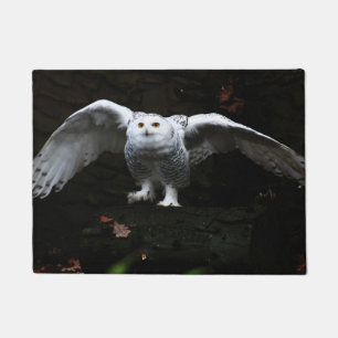 Paillasson Snowden Owl avec Open Wings dmcn