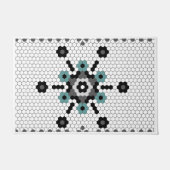 Paillasson Snowflake Fun Winter Farmhouse Tile Motif (Devant)