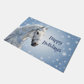 Paillasson Snowflakes Horse de Noël (Incliné)