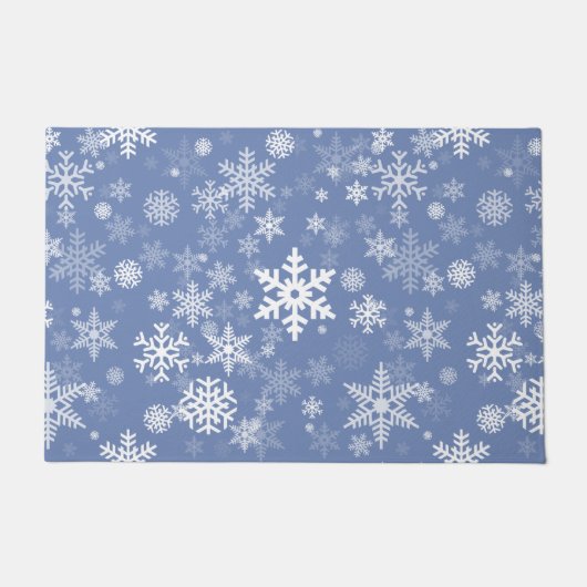 Paillasson Snowflakes Personnaliser graphique Arrière - plan (Devant)