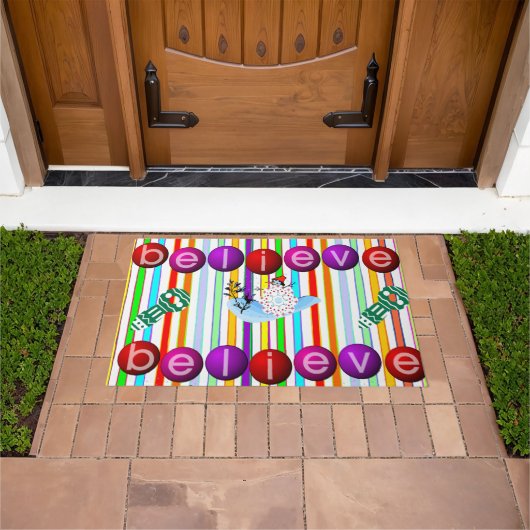 Paillasson Snowman Croit Noël Matt Doormat (De plein air)