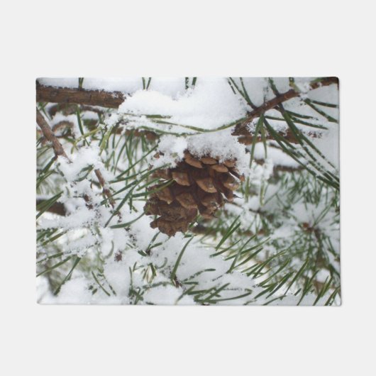 Paillasson Snowy Pine Cone I (Devant)