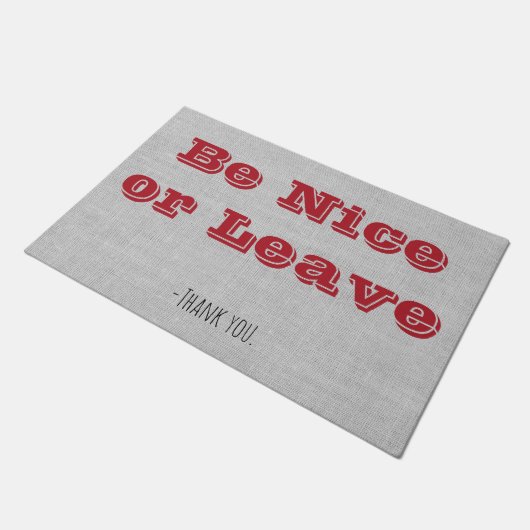 Paillasson Sois gentil ou partez (Incliné)