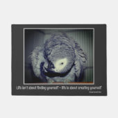 Paillasson Sois toi-même mignon Parrot Citation Inspirationne (Devant)