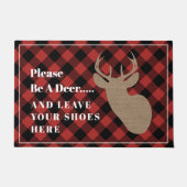 Paillasson Sois un cerf, enlève des chaussures, plaid sur le  (Devant)