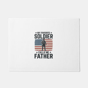 Paillasson Soldat Patriotique Père Chemise Vintage Vector Des
