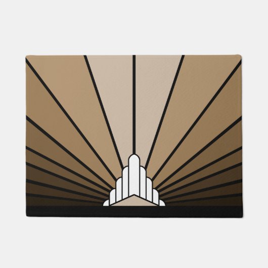 Paillasson Soleil Art déco bronzé (Devant)