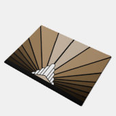 Paillasson Soleil Art déco bronzé (Incliné)