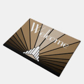 Paillasson Soleil Art déco bronzé (Incliné)