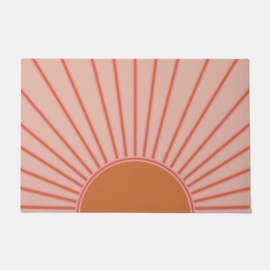 Paillasson Soleil lever Terracotta Terre Tons Soleil (Devant)