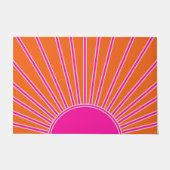 Paillasson Soleil Sunrise Orange Et Rose Chaud Preppy Sunshin (Devant)