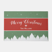 Paillasson Solive Merry Christma Last Nom Snowflake (Devant)