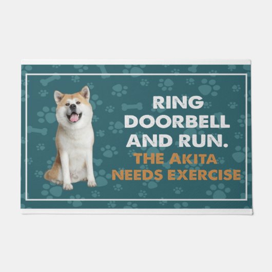 Paillasson Sonnez La Porte Et Exécutez L'Exercice Akita Besed (Devant)
