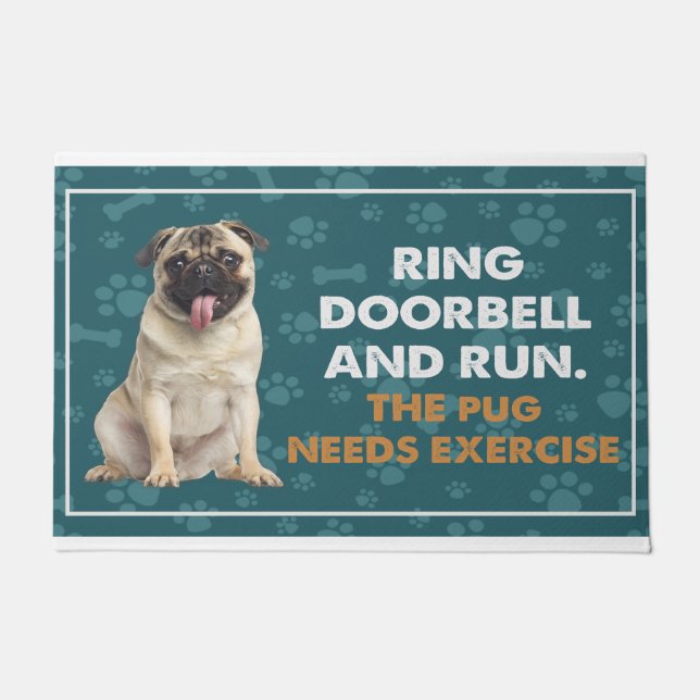 Paillasson Sonnez La Porte Et Exécutez L'Exercice De Besoins  (Devant)