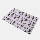 Paillasson Sorcière Casquette Lilac Talons avec chauves-souri (Incliné)