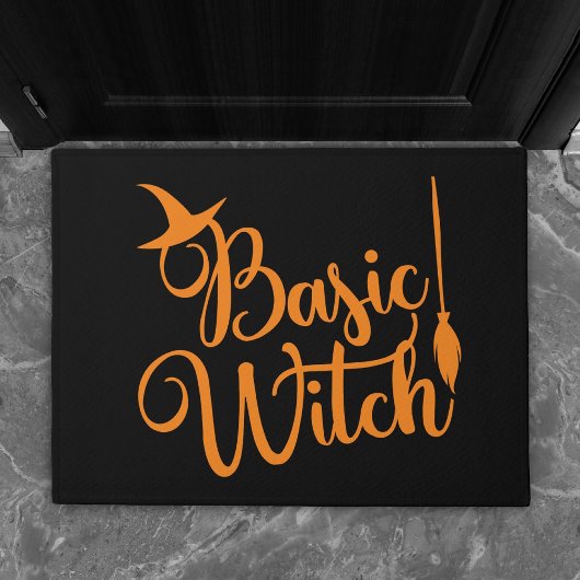 Paillasson Sorcière de base | Typographie de citation Hallowe