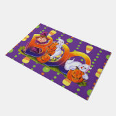 Paillasson Sorcière et Boo fantôme (Incliné)