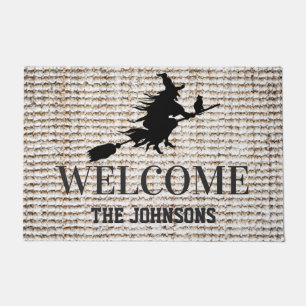 Paillasson Sorcière noire effrayante Halloween
