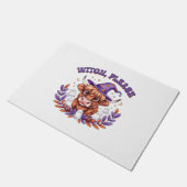 Paillasson Sorcière S'Il Vous Plaît Highland Vache Halloween (Incliné)