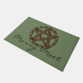 Paillasson Sorcière verte Pagan Pentacle Nature Wicca (Incliné)