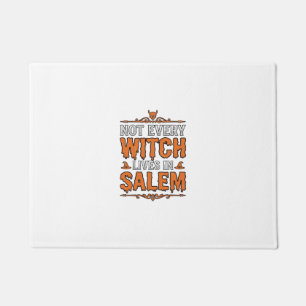 Paillasson Sorcière Vintage Salem Halloween Typographie Desig