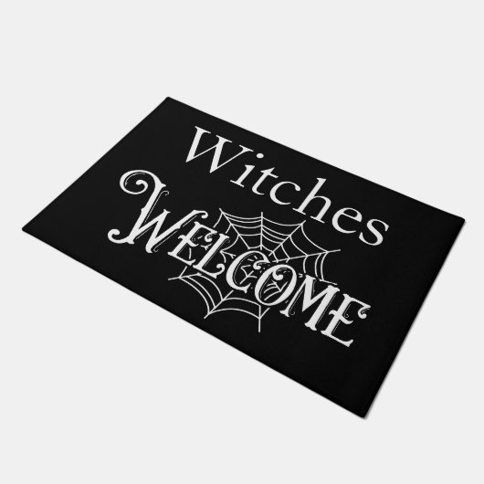 Paillasson Sorcières Bienvenue Halloween Doormat (Incliné)