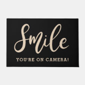 Paillasson Souriez que vous êtes sur la caméra de surveillanc (Devant)