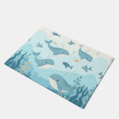 Paillasson Sous la mer Baleines et poissons (Incliné)