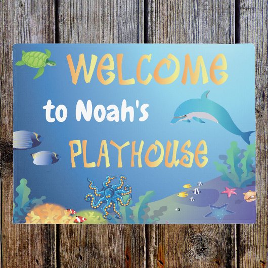 Paillasson Sous la mer Playhouse Welcome