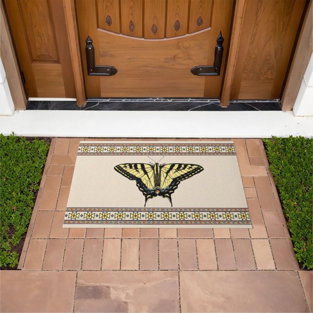 Paillasson Southwestern Yellow Swallowtail Butterfly Medium (De plein air)