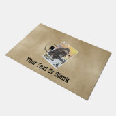 Paillasson Souvenir de Timbre Postage Muskox de l'Alaska (Incliné)