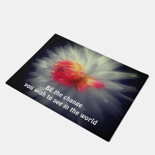Paillasson Soyez Le Changement Dahlia Flower Inspirational Ci