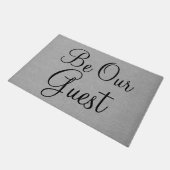 Paillasson Soyez notre invité moderne élégant bienvenue citat (Incliné)