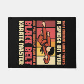 Paillasson Spider Black Belt Karate Master (Devant)