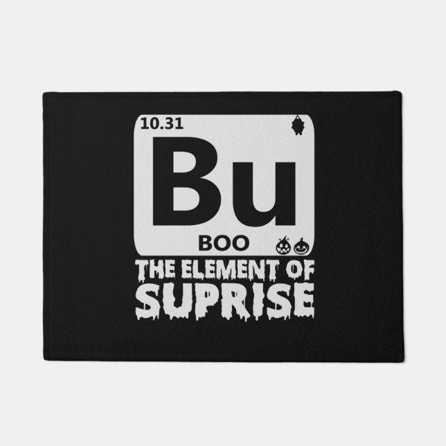 Paillasson Spooky Halloween BOO Primary Elements of Surprise (Devant)