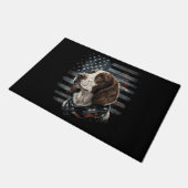 Paillasson Springer Spaniel Chien Drapeau Américain (Incliné)