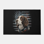 Paillasson Springer Spaniel Chien Drapeau Américain (Devant)