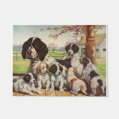 Paillasson springer spaniel maman et chiots (Devant)